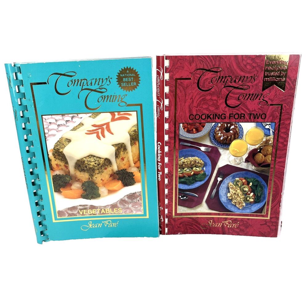Company’s Coming Cookbooks Set Of 2 Vintage  “Vegetable” & “Cooking For Two”